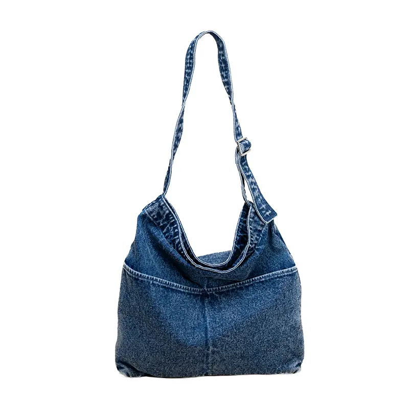 Kadın Denim Kanvas Omuz Çantası